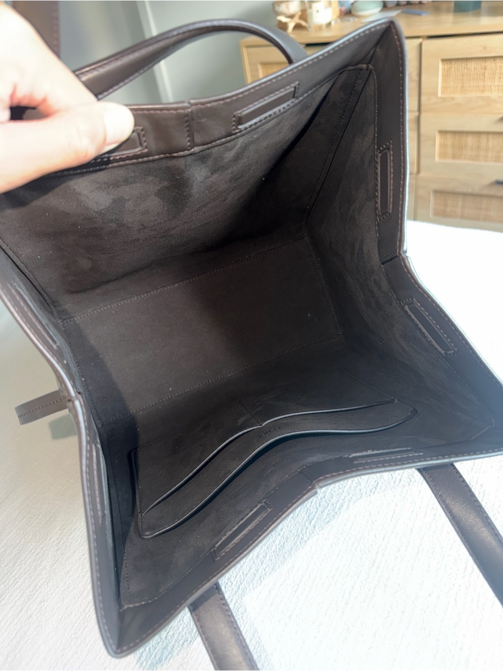 Fendi Brown FF Monogram Origami Tote - Picture 8 of 9